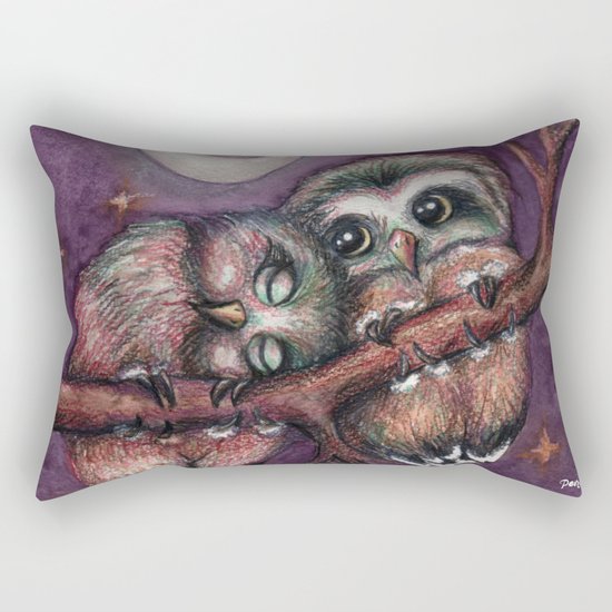 Owls in love II Rectangular Pillow