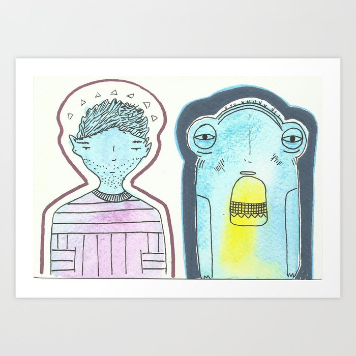 Amigos de cuarentena 3 Art Print