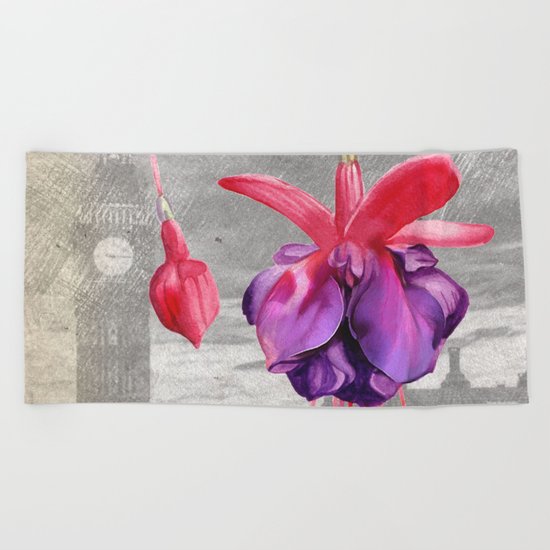 Macro Flower #7 Beach Towel