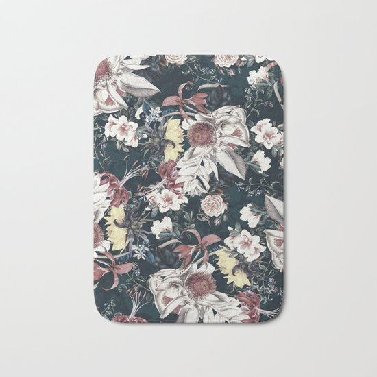 Flowers of Darkness Bath Mat