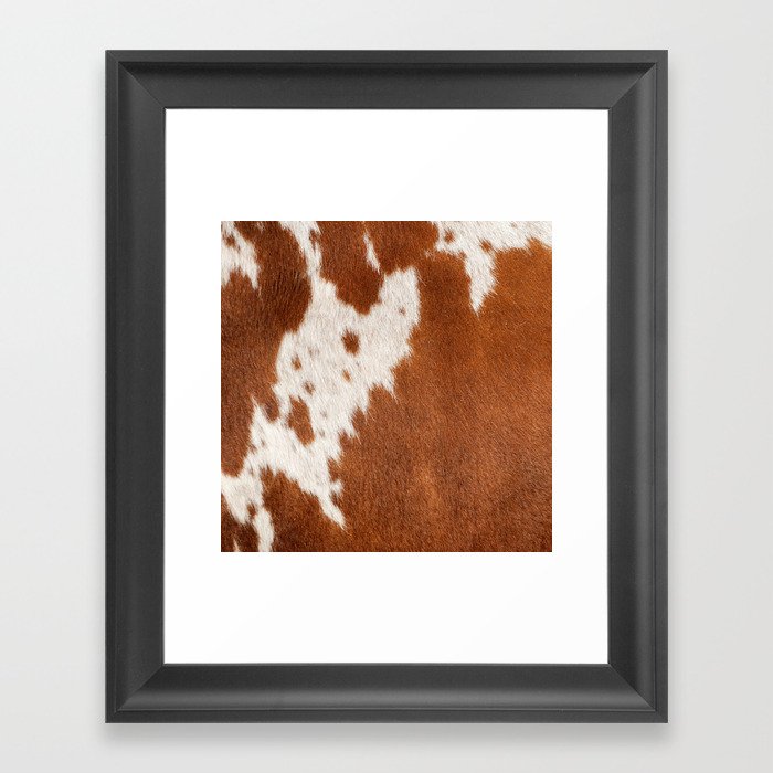 Framed cowhide sales
