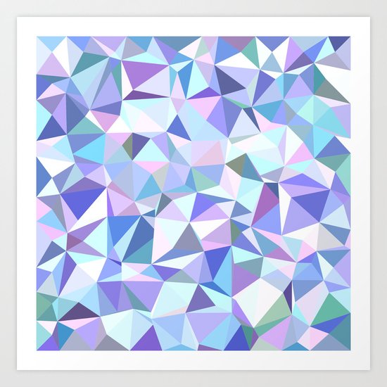 Light purple geometry Art Print