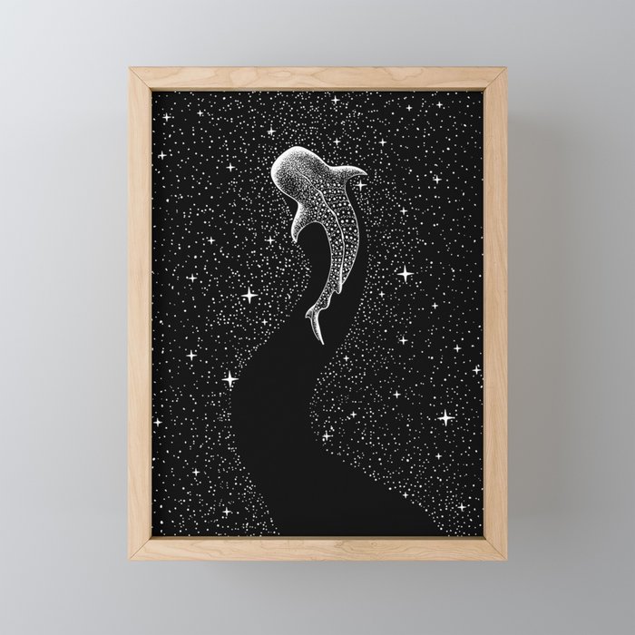 Star Eater (Black Version) Framed Mini Art Print