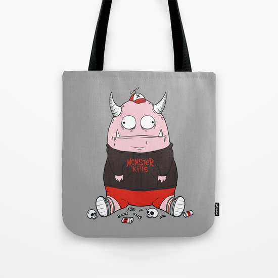 Pink Monster Kills Tote Bag