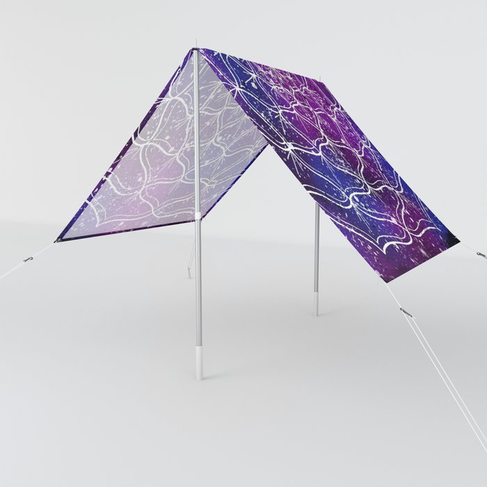 Galaxy and Stars Mandala Sun Shade