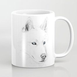 Saber :: A Siberian Husky Coffee Mug