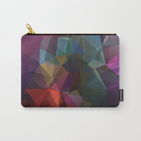 Colored polygon pattern. Carry-All Pouch