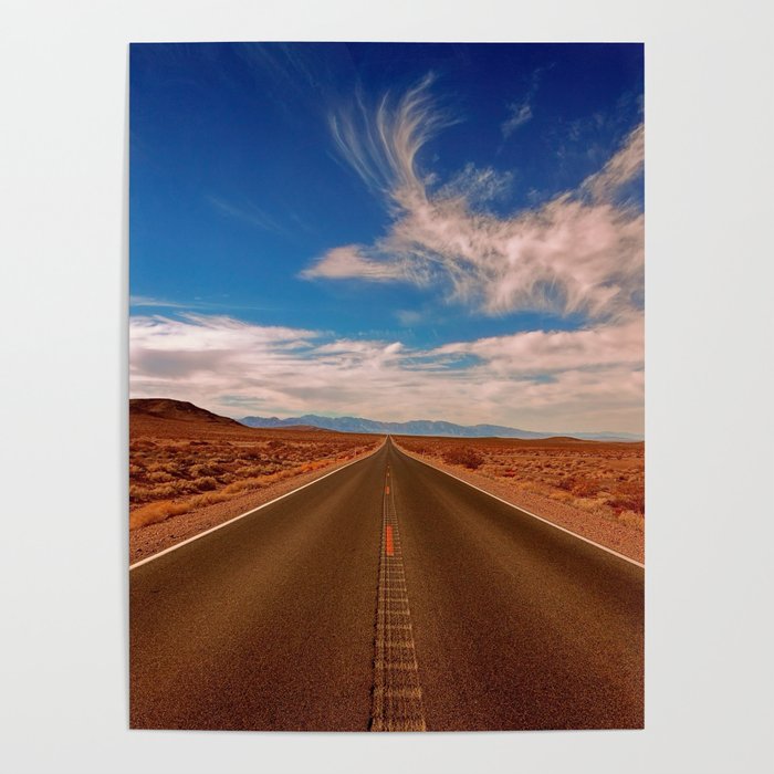 Desert Road Photo Poster