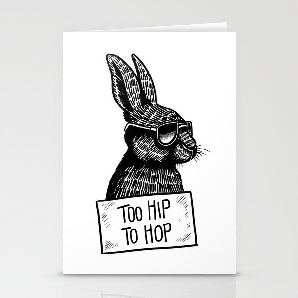 Too Hip To Hop Stationery Cards