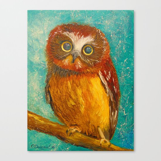 Little owl Canvas Print