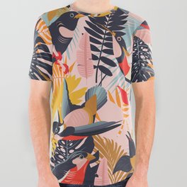 Paradise Birds II. All Over Graphic Tee