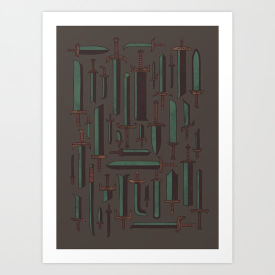 Bunch of Blades Art Print