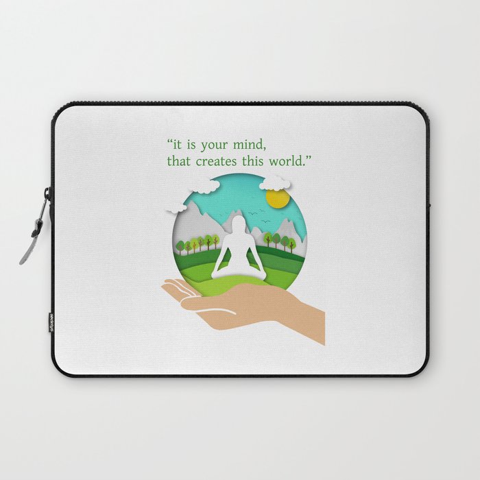 yoga in nature yoga quotes Laptop Sleeve