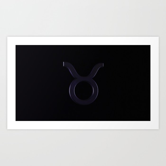 Zodiac symbol or Taurus sign Art Print