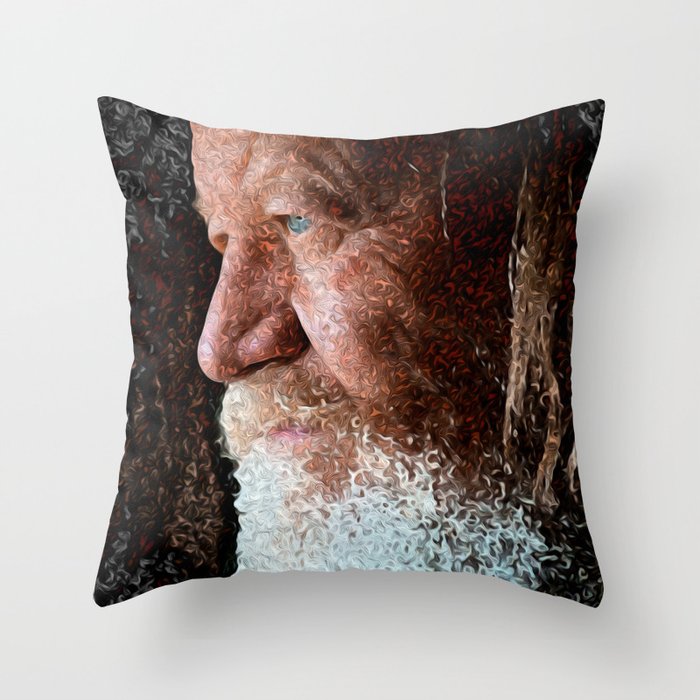 Old Man Blue Eyes Throw Pillow By Jsebouvi Society6