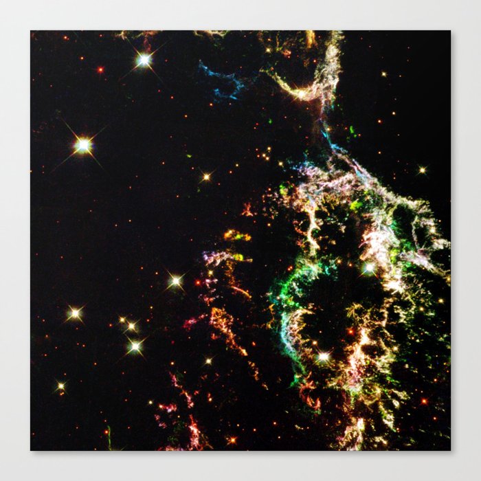 Galactic Electricity Colorful Canvas Print