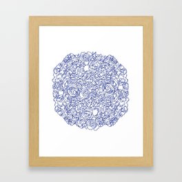 Flower Sphere Framed Art Print