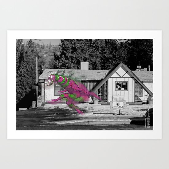 Unseen Monsters of Mount Shasta - Blisschoo Mildork Art Print
