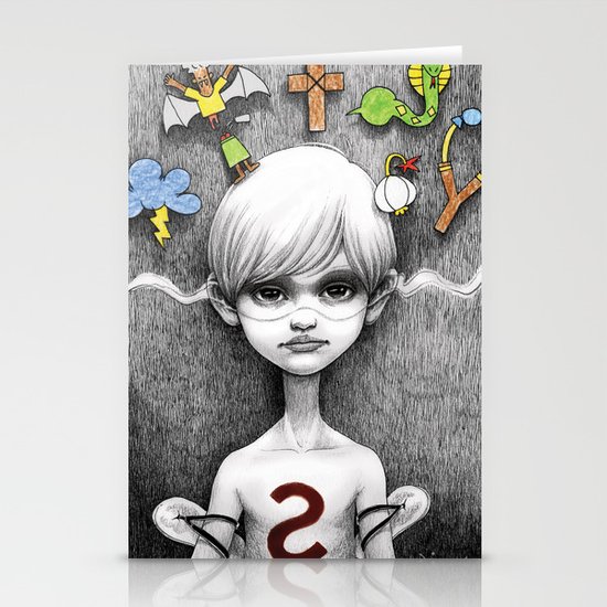 Superheroes SF Stationery Cards