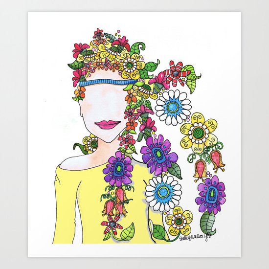 Eighties Girl Art Print