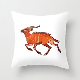 Bongo Antelope Throw Pillow