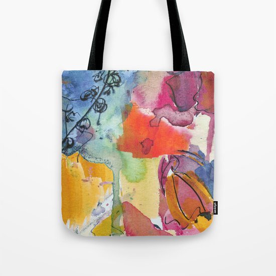 Abstract floral watercolour Tote Bag