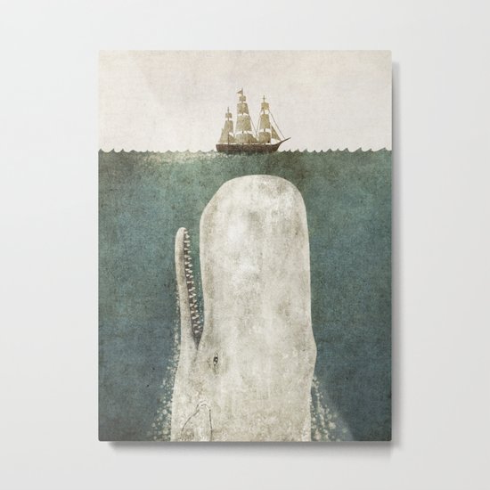 The Whale - vintage option Metal Print