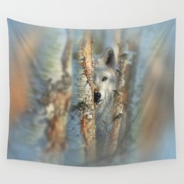 White Wolf - Focused Wall Tapestry