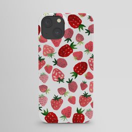 Strawberry Pattern iPhone Case