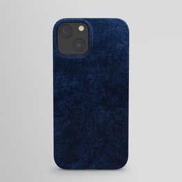 Royal Blue Velvet Texture iPhone Case