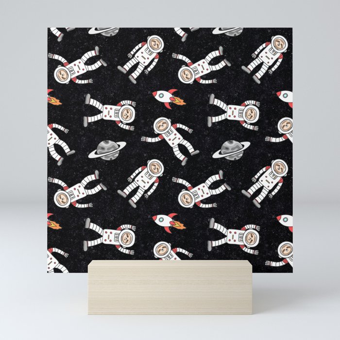 Rocket Sloth Mini Art Print