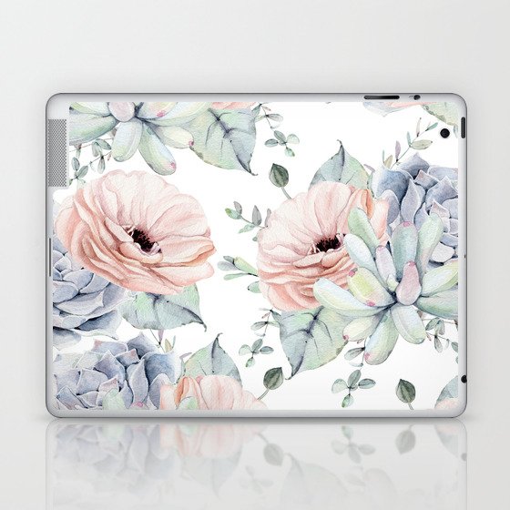 Pretty Succulents by Nature Magick Laptop & iPad Skin