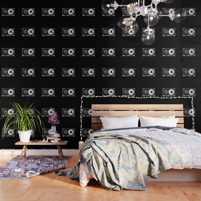 Black And White Retro 80 S Cassette Vintage Eighties Technology