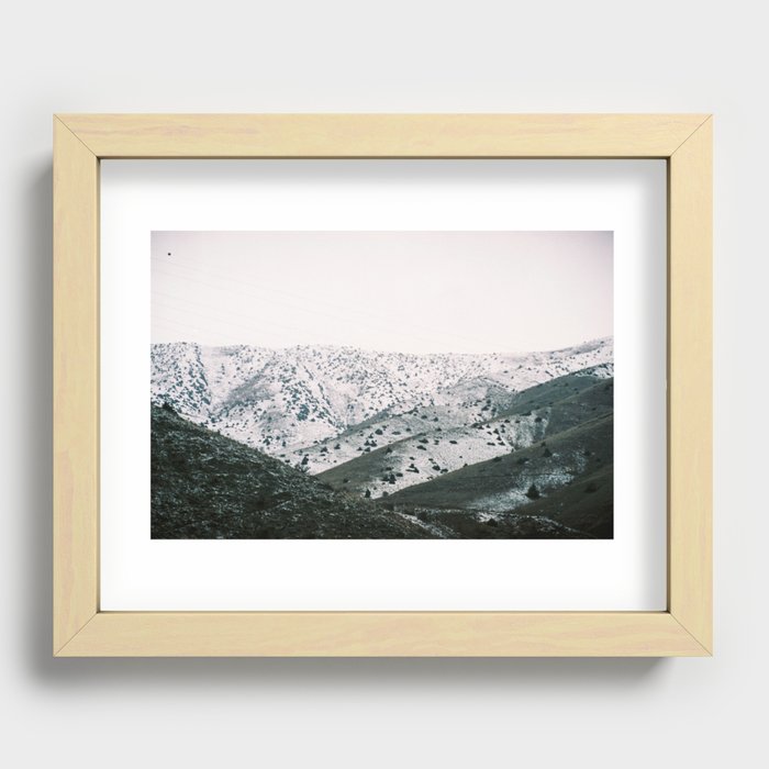 snowy Recessed Framed Print