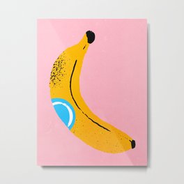 Banana Pop Art Metal Print | Retro, Fruit, Pop, Summer, Artist, American, Fruits, Famous, Bold, Colorful 