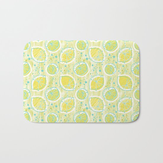 Atomic Lemonade_Green and Cerulean Bath Mat