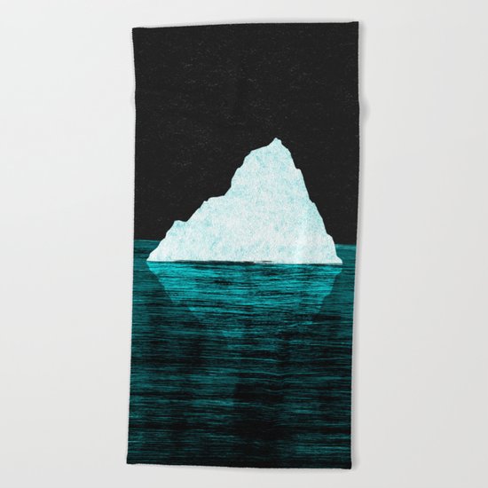 ICEBERG AHEAD! Beach Towel