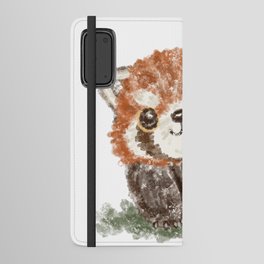 Smiling red panda Android Wallet Case