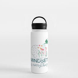 Growth mindset Illustration | Mindset is everything Water Bottle
