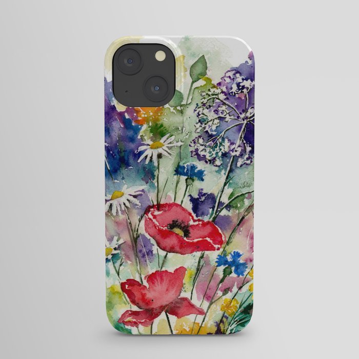 Spring Flowers Watercolour iPhone Case