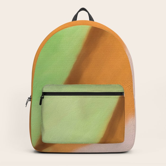 orange canvas backpack