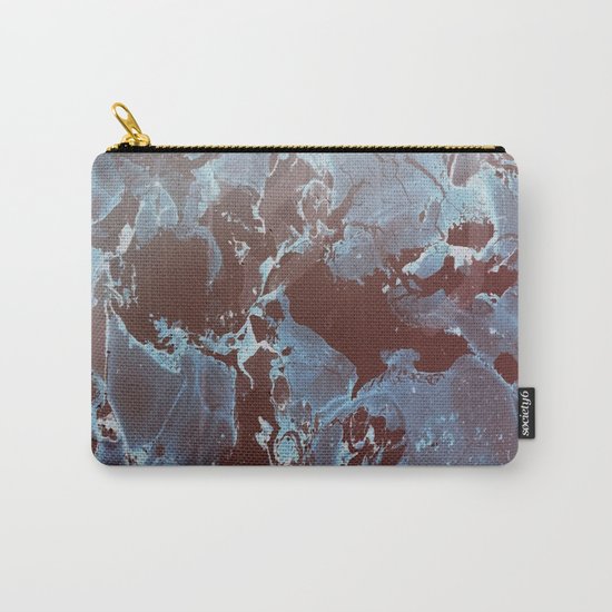 Shadows in Blue and Brown Carry-All Pouch