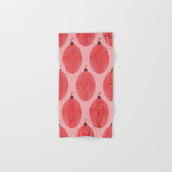 Red Decorations Hand & Bath Towel
