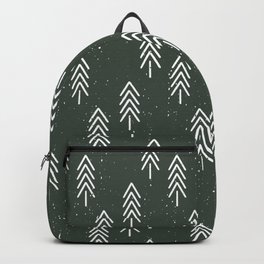 Pine Trees . Olive Backpack