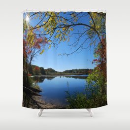 Sunny Day On The Lake Shower Curtain