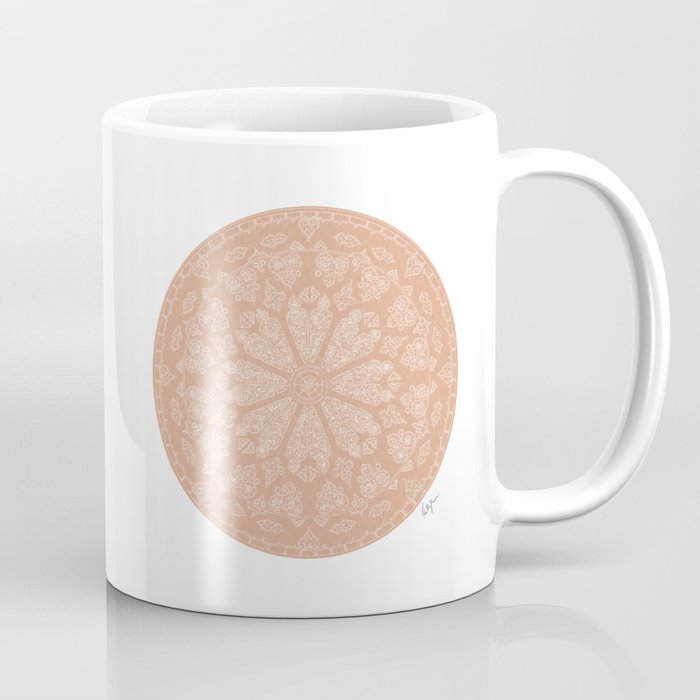 Pink Rose Window Coffee Mug