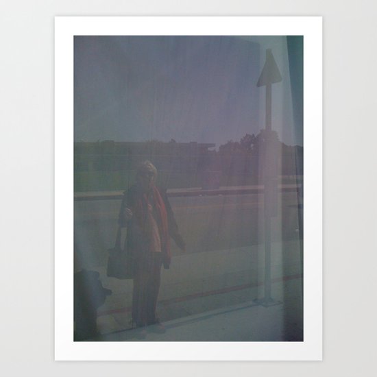 Pavement Lady Art Print