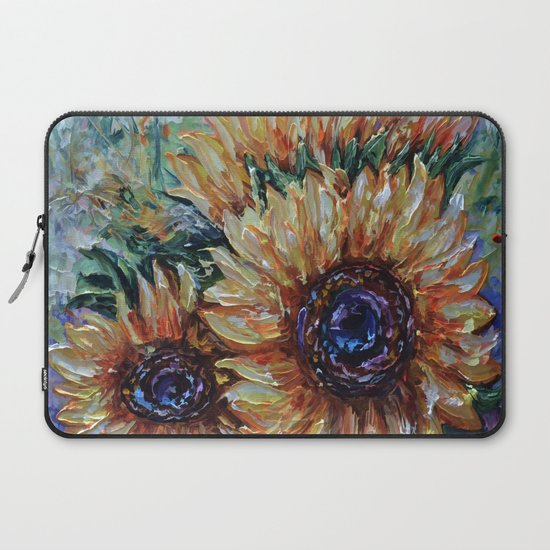 Ah Sunflower By Lena Owens Laptop Sleeve By Olenaart Society6
