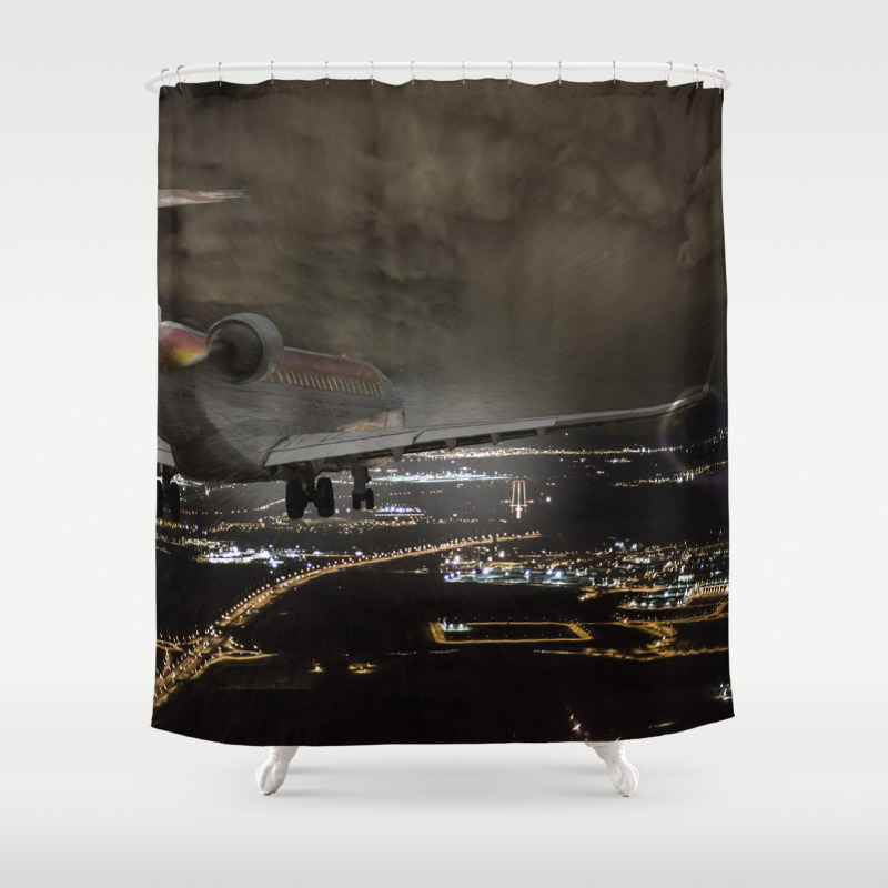 Wind 360 20 Kts Clear To Land Shower Curtain By Joseocana Society6