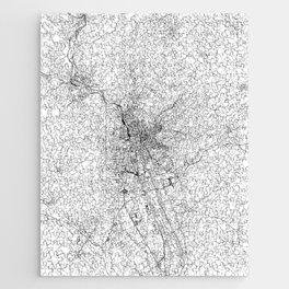 Graz White Map Jigsaw Puzzle